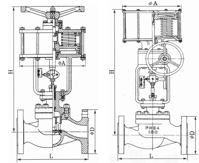 氣動活塞式快速切斷閥(帶手輪)(圖1) 氣動活塞式快速切斷閥(帶手輪)(圖1)
